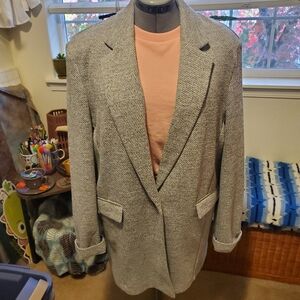 Topshop Gray Blazer